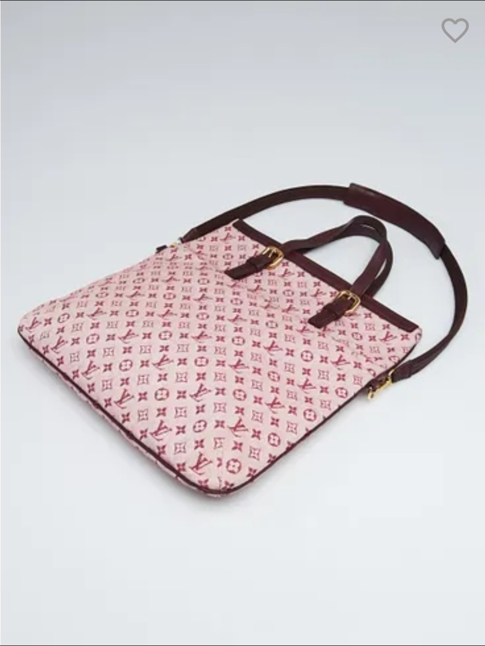 Louis Vuitton Cherry Red Monogram Laptop Tote with Burgundy Trim
